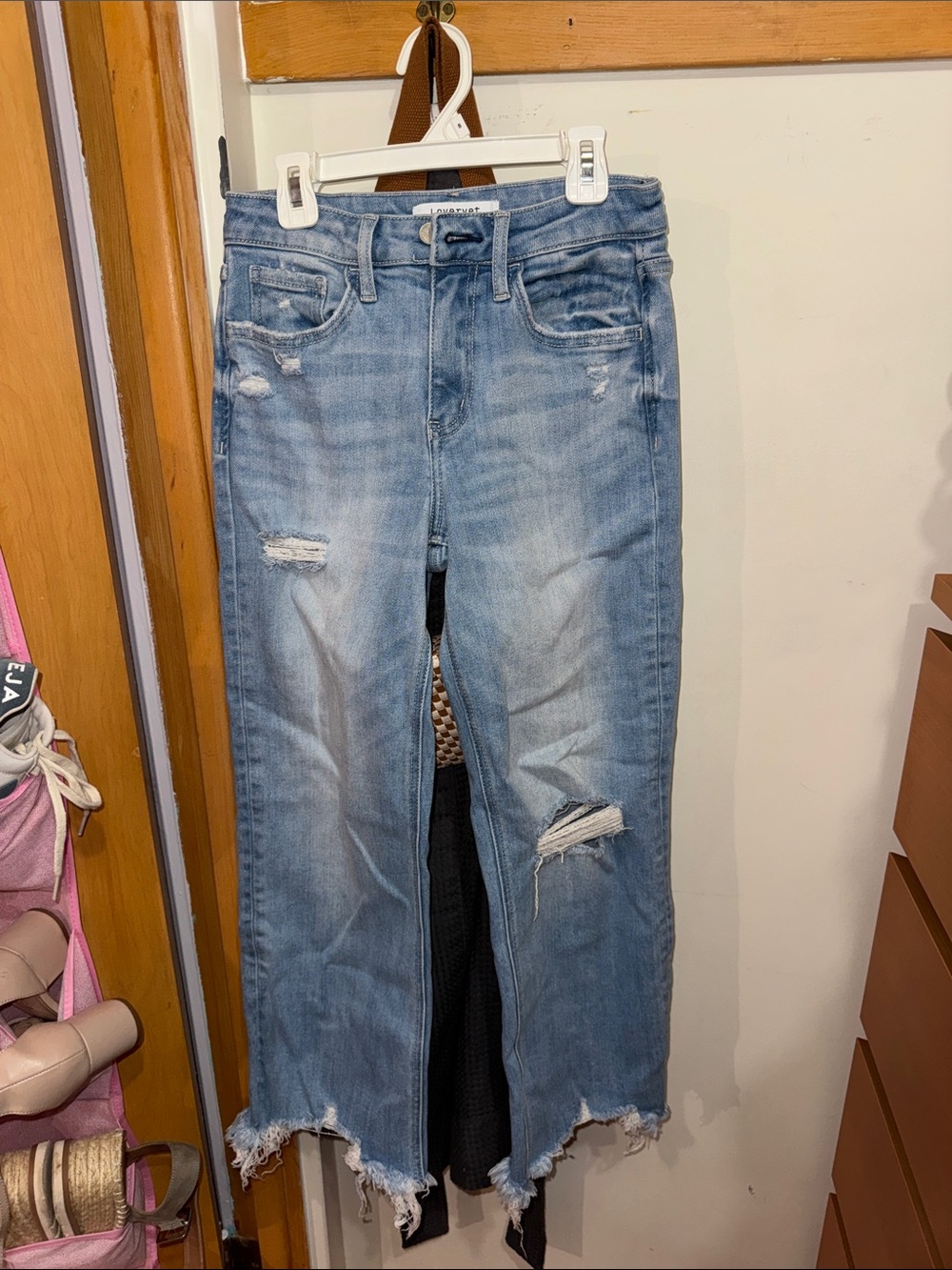 Light Blue Distressed High-Rise Women’s Jeans